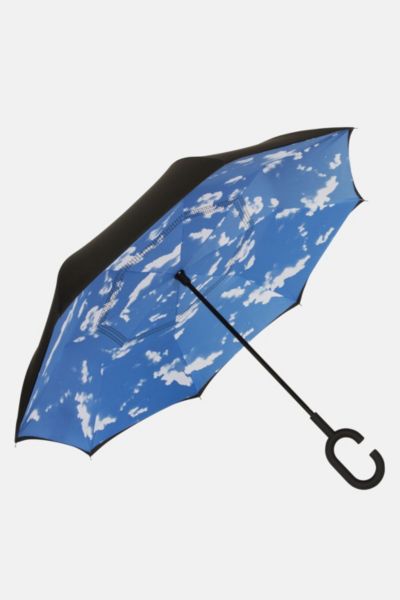 Shedrain Unbelievabrella Stick Umbrella In Black/clouds