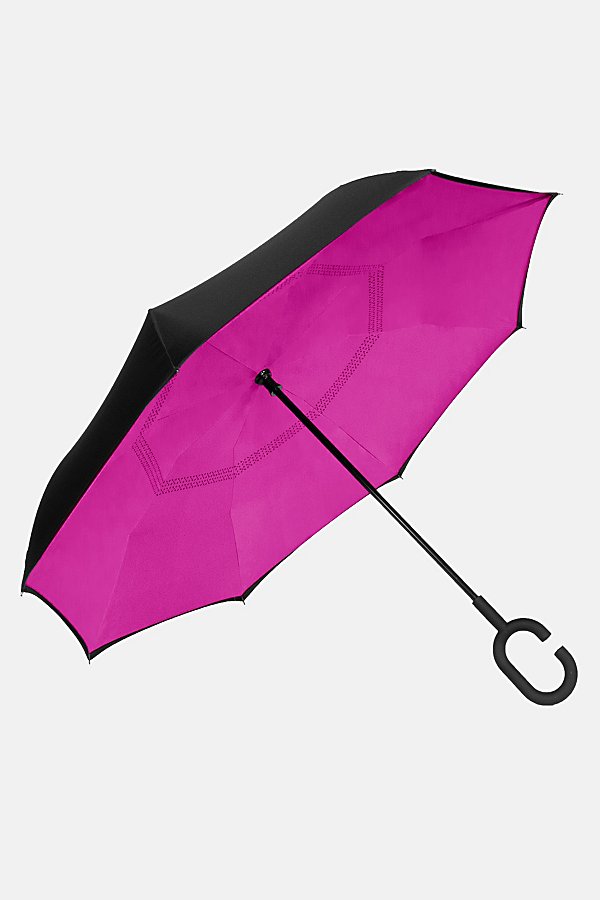 Shedrain Unbelievabrella In Black/hot Pink