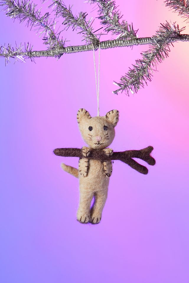 Hanging Cat Ornament Urban Outfitters