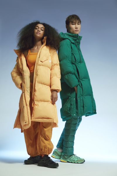 The Arrivals Turbo Sleeper Puffer Jacket In Green