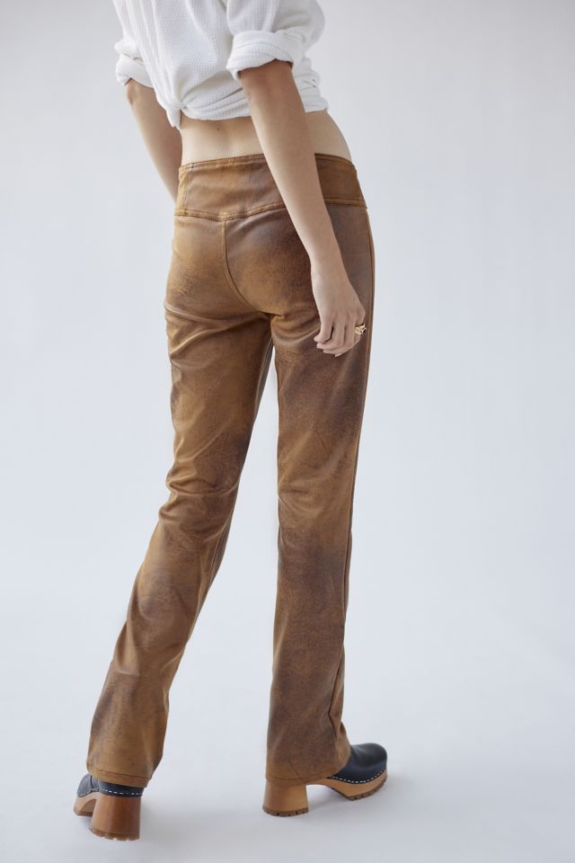 UO Western Faux Suede Micro-Bootcut Pant #1