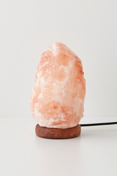 Brookstone Color Changing Salt Lamp In Peach