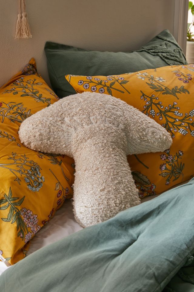 Boucle Mushroom Throw Pillow Urban Outfitters