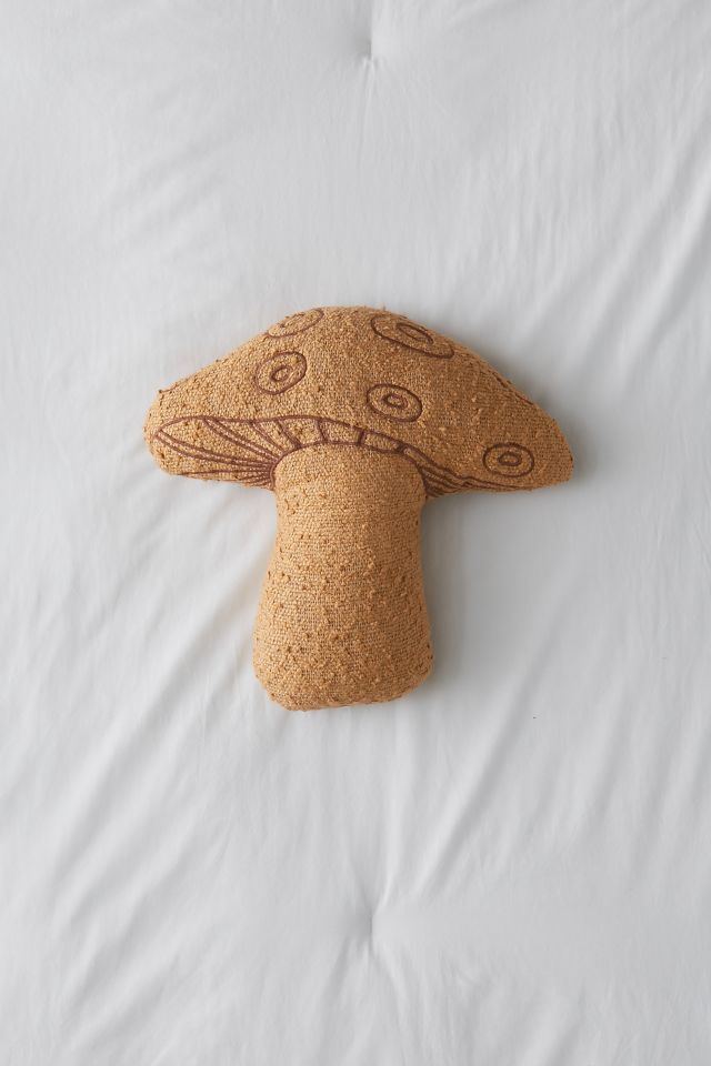 Boucle Mushroom Throw Pillow