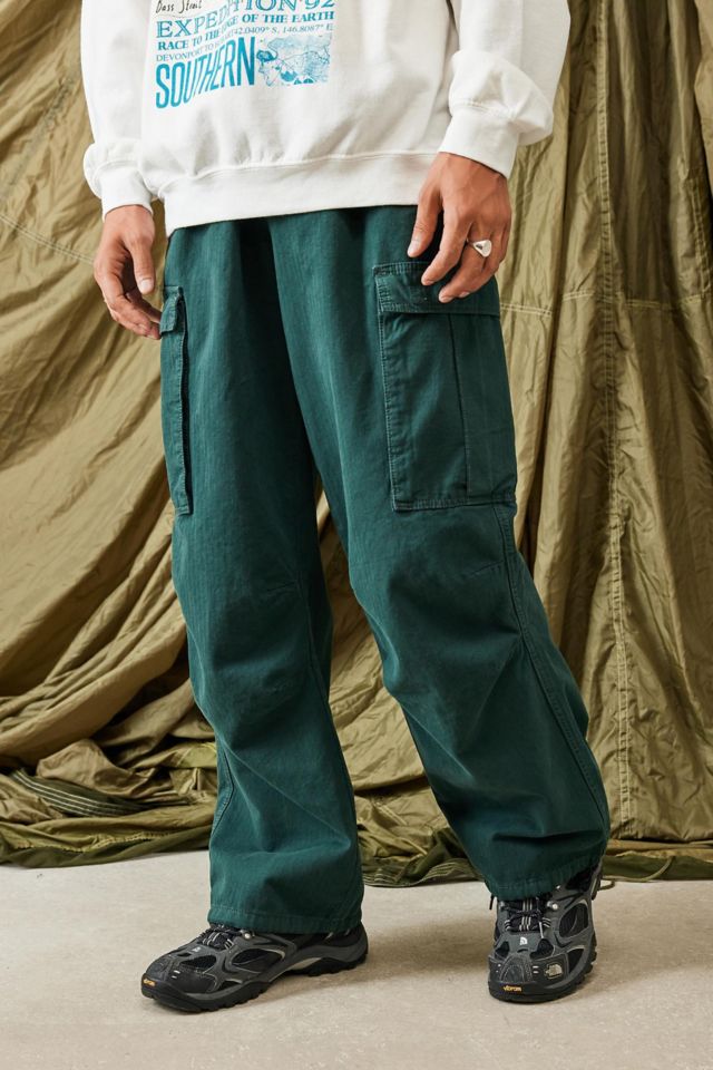 BDG Authentic Khaki Cargo Trousers - green S - TALL at Urban Outfitters, Compare