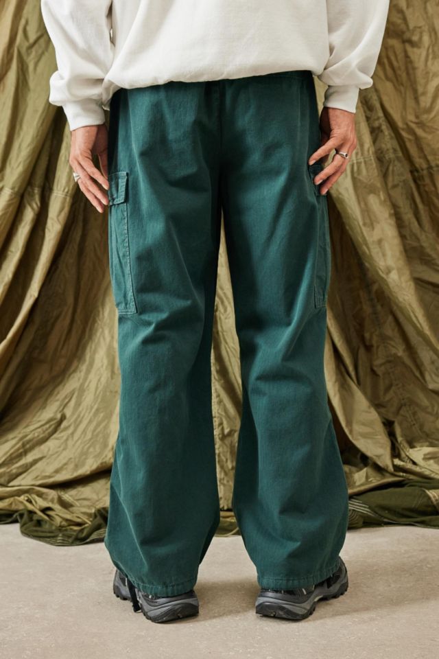 BDG Forest Green Herringbone Cargo Pant | Urban Outfitters