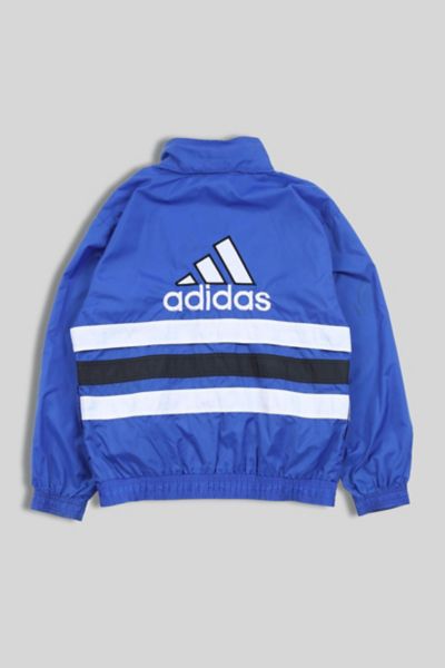 vintage adidas windbreaker blue