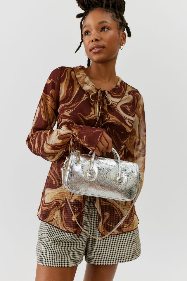 Marge Sherwood Zipper Small Metallic Handbag | Urban