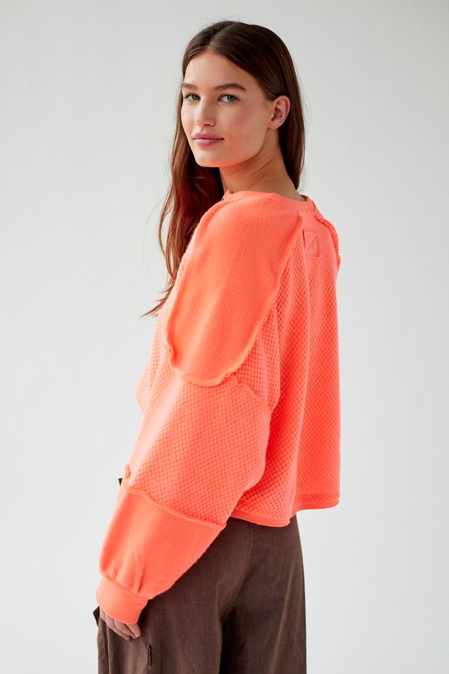 Out From Under Mel Cozy Pieced Henley Top | Urban Outfitters