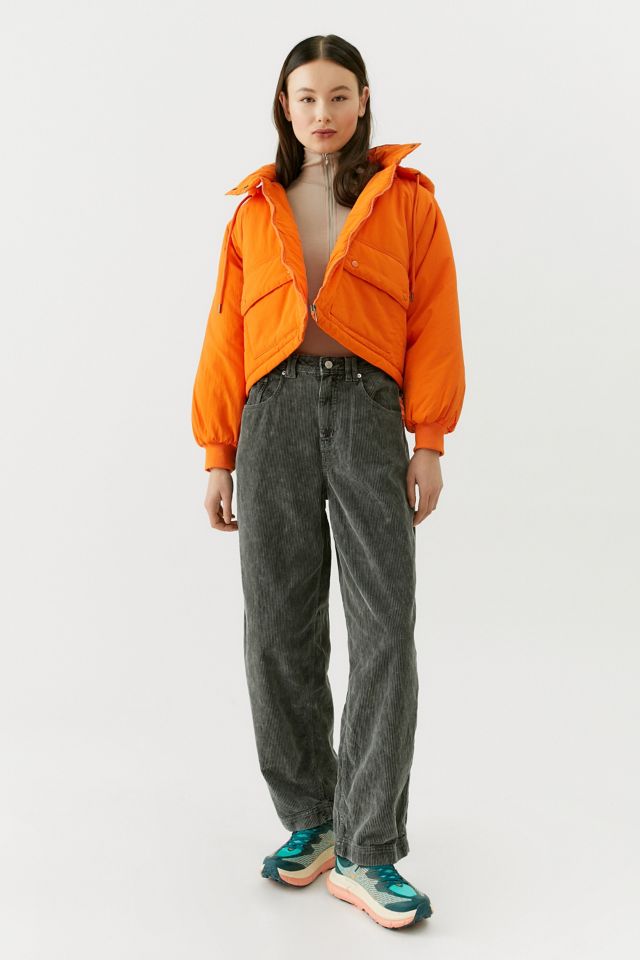 UO Rue Hooded Crinkle Puffer Jacket #4