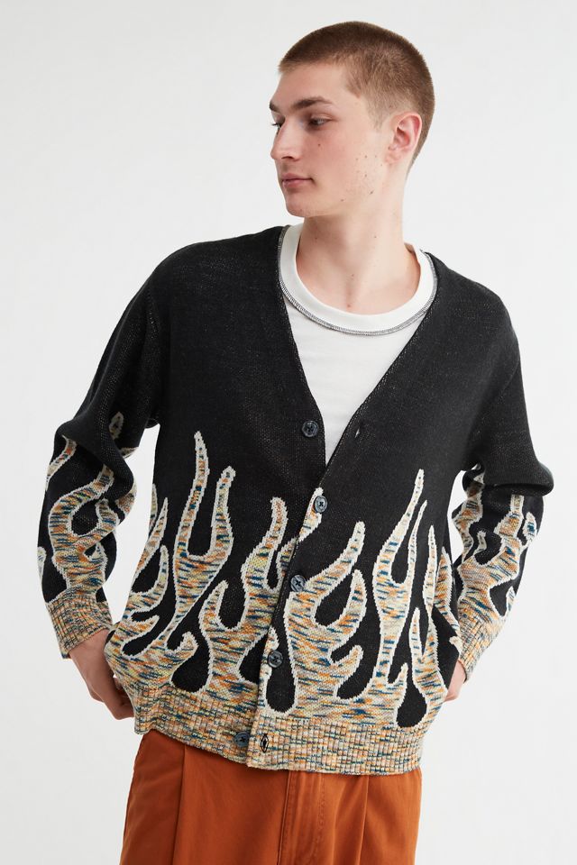 UO Flames Cardigan | Urban Outfitters