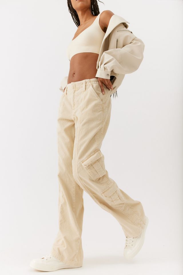 The Lexie High Waist Corduroy Cargo Pants • Impressions Online