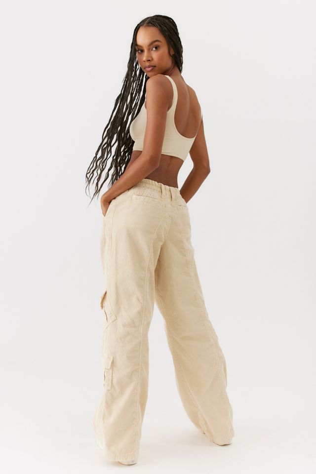 BDG Urban Outfitters Winter Stone Womens Corduroy Mom Pants - ECRU, Tillys