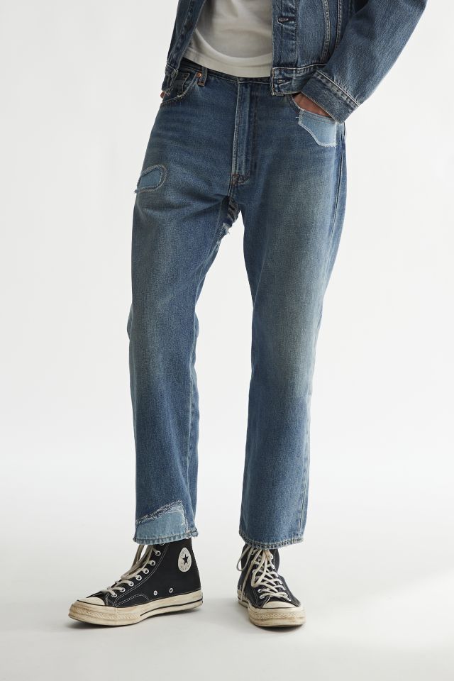 Levi’s Repaired Straight Fit Cropped Jean | Urban Outfitters