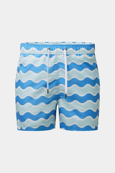 Onia Charles 5 Shorts In Pool Blue Multi