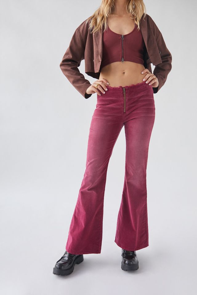 BDG Iona Zip-Front Flare Pant | Urban Outfitters