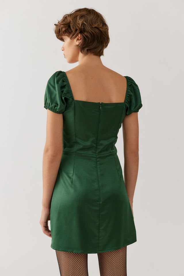 UO Kassandra Satin Corset Mini Dress #2