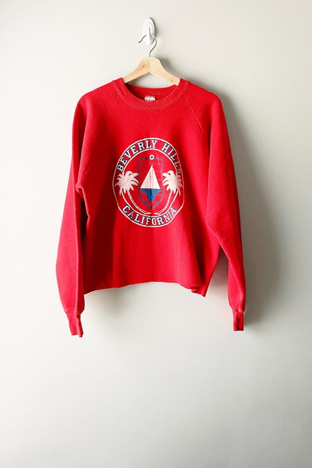 Vintage Reworked Beverly Hills Crewneck Urban Outfitters