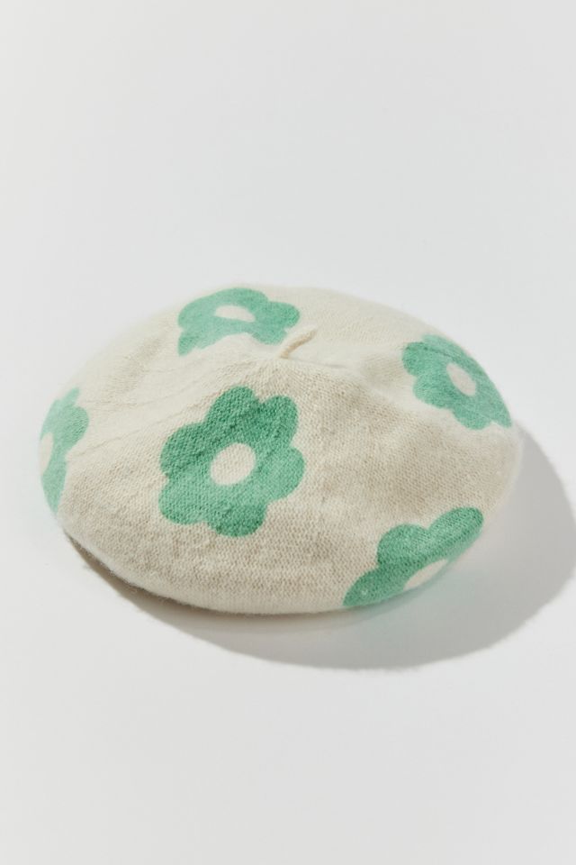 Jane Printed Beret Urban Outfitters