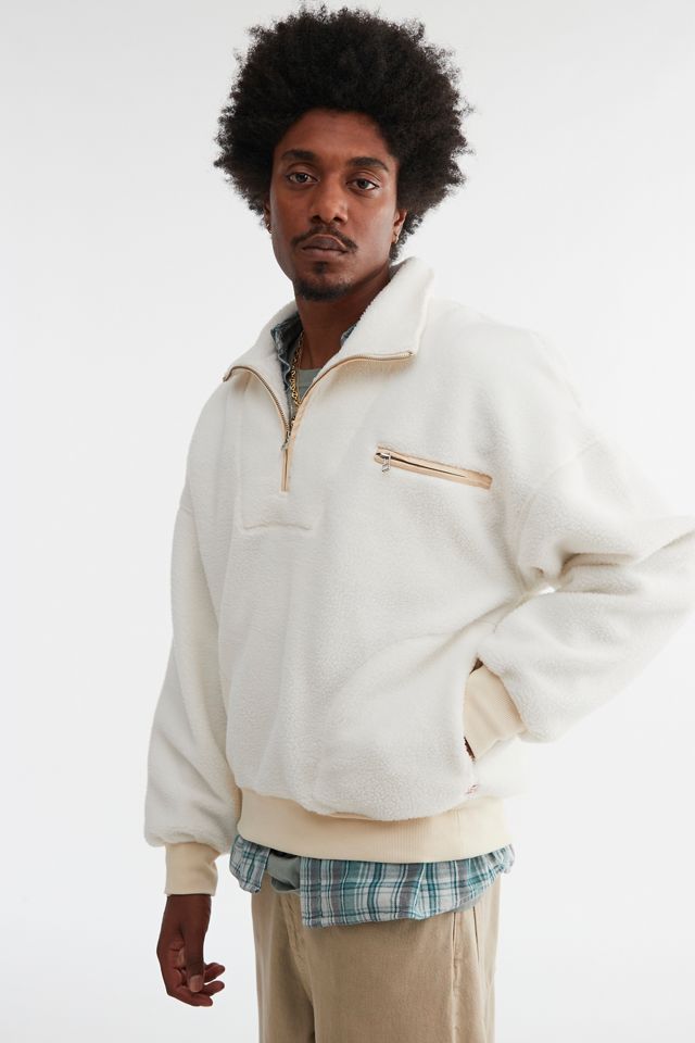 BDG Frontier Solid Fleece Half Zip Sweatshirt | Urban Outfitters