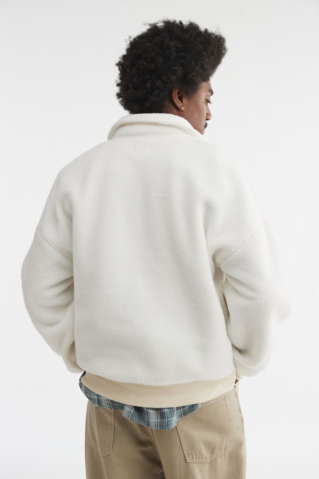 BDG Frontier Solid Fleece Half Zip Sweatshirt #3