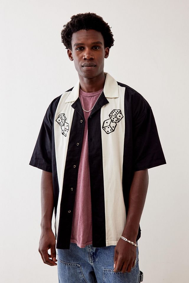 UO Embroidered Dice Bowling Shirt Urban Outfitters