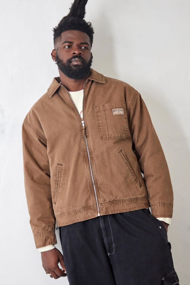 BDG Brown Zip-Up Workwear Jacket #4