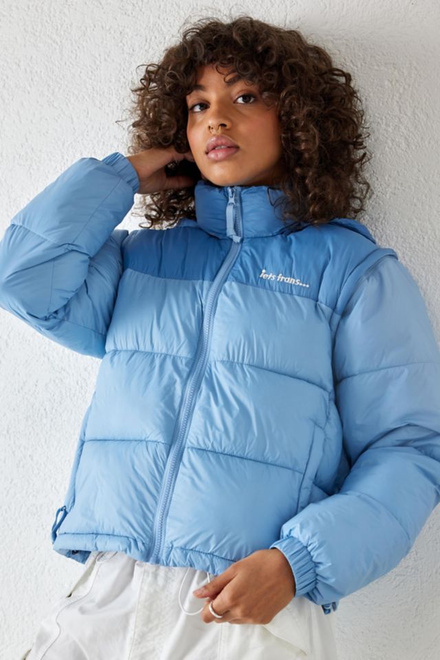 Urban outfitters teal hot sale puffer jacket