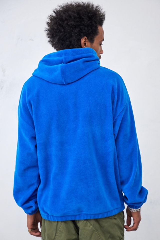 UO Blue Badge Fleece Hoodie Sweatshirt #4