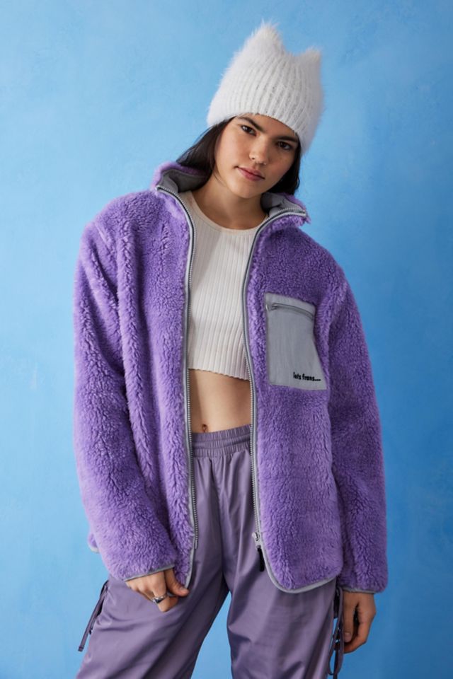 Lilac on sale teddy jacket