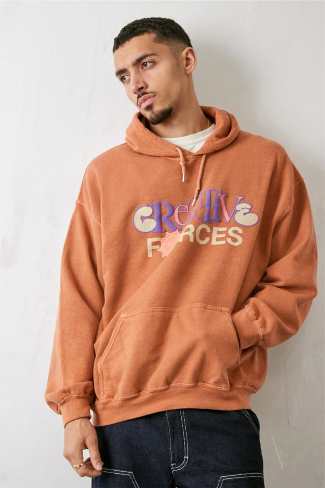 UO Orange Creative Forces Hoodie Sweatshirt Urban Outfitters