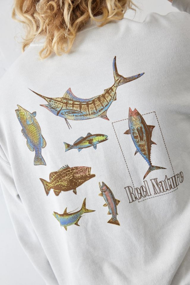 Vintage Nature Fishing Crewneck Sweatshirt