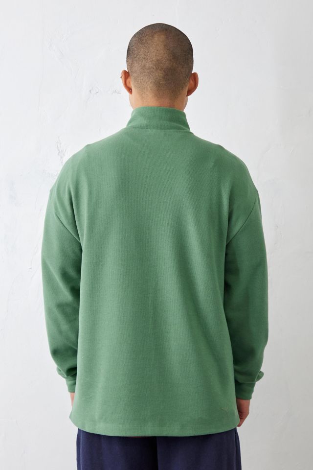 iets frans... Forest Green Mock Neck Sweatshirt #3