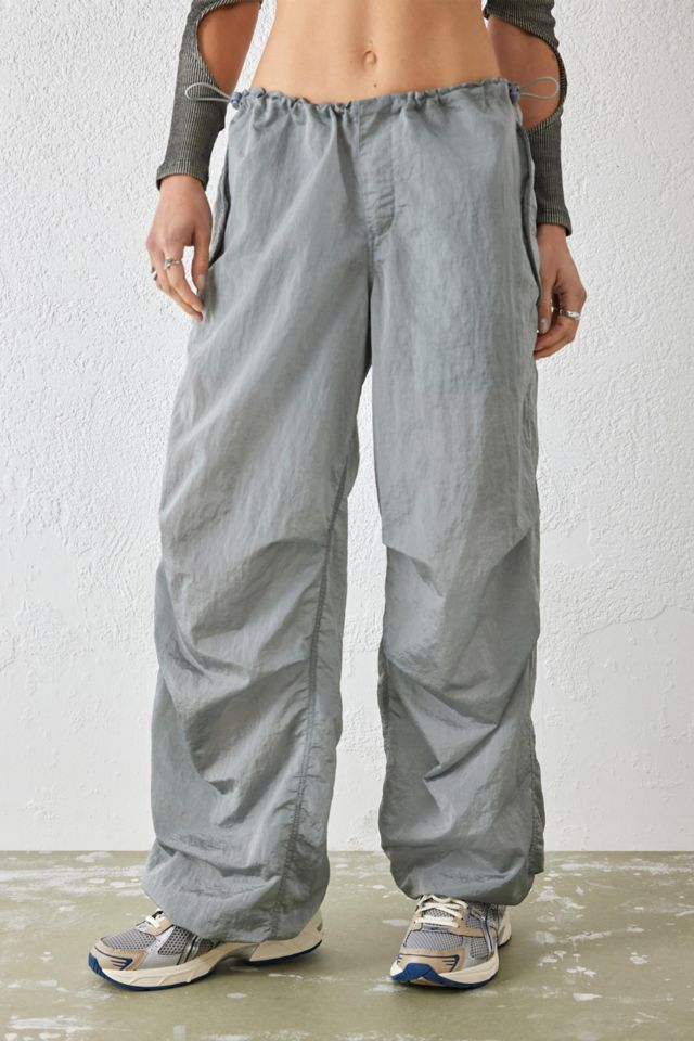 Shiny hot sale baggy pants