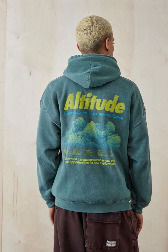 UO Teal Altitude Hoodie Sweatshirt | Urban Outfitters