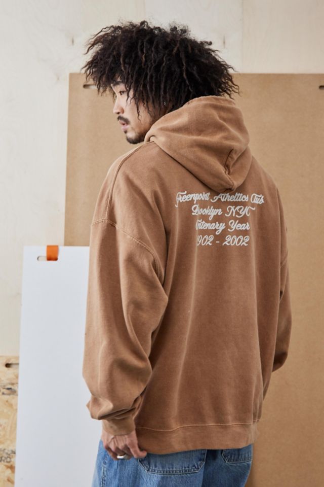 UO Brown New York Hoodie Sweatshirt