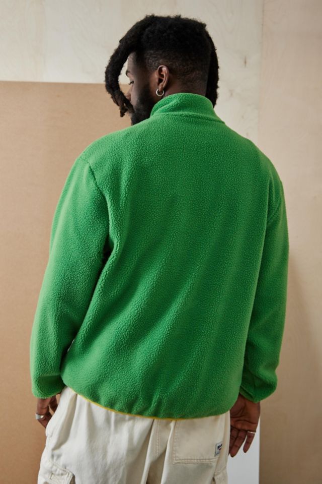 Tethera Green Mock-Neck Fleece Sweatshirt #4