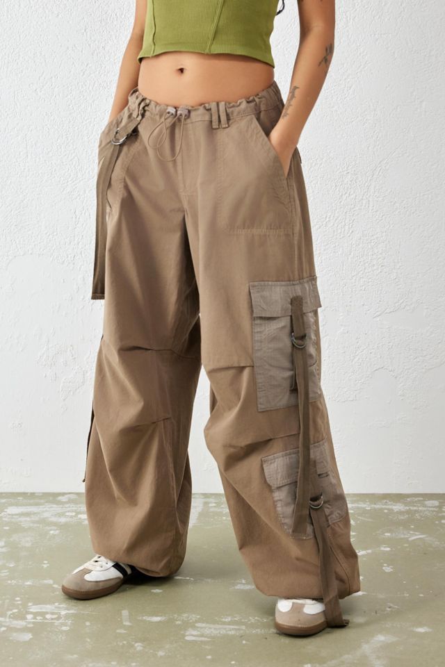 BDG Beige Strappy Cargo Pant