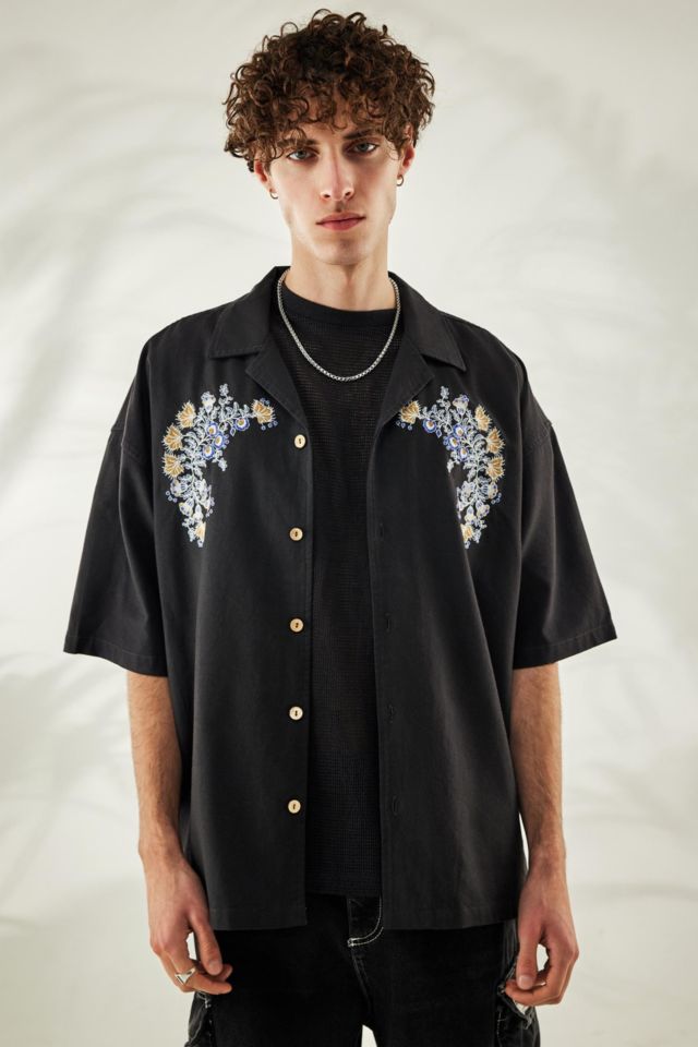 BDG Embroidered Floral Shirt | Urban Outfitters