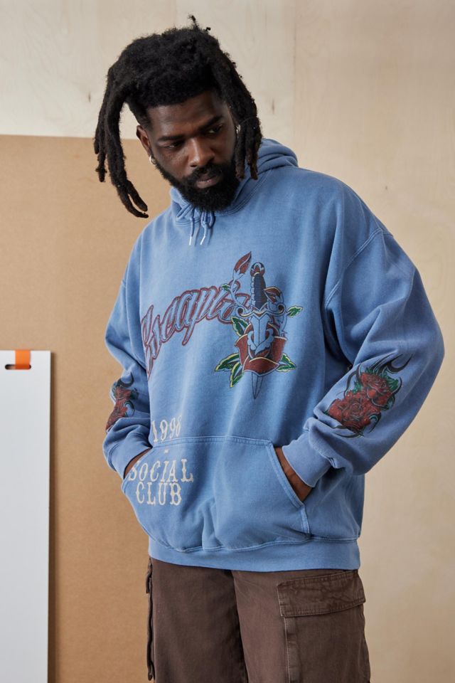 Urban outfitters cheap blue hoodie