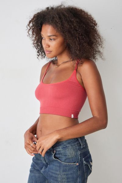 Out From Under Markie Seamless Stretch Ribbed Cami In Red