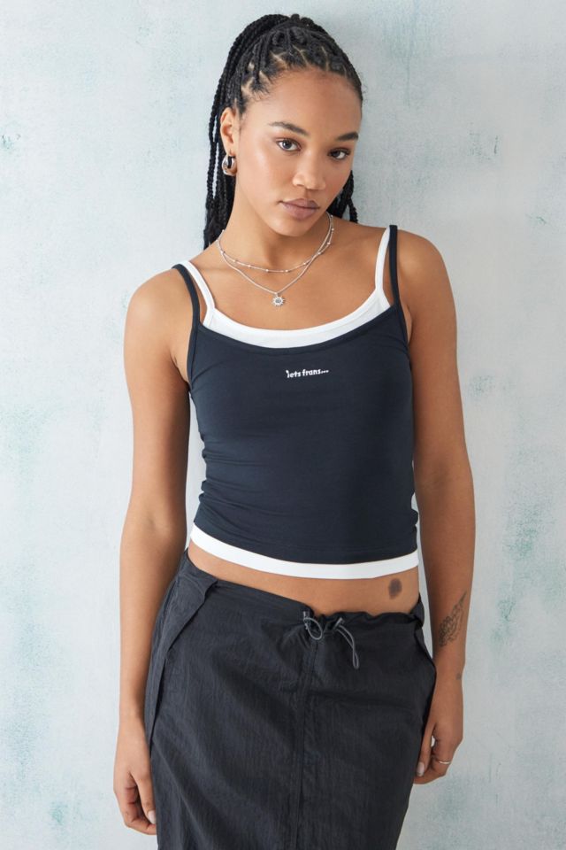 iets frans... Gigi Double Layer Cami | Urban Outfitters