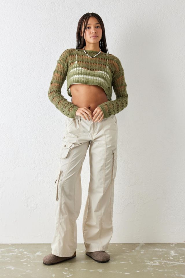 BDG Y2K Cream Multi-Pocket Cargo Pant | Urban Outfitters