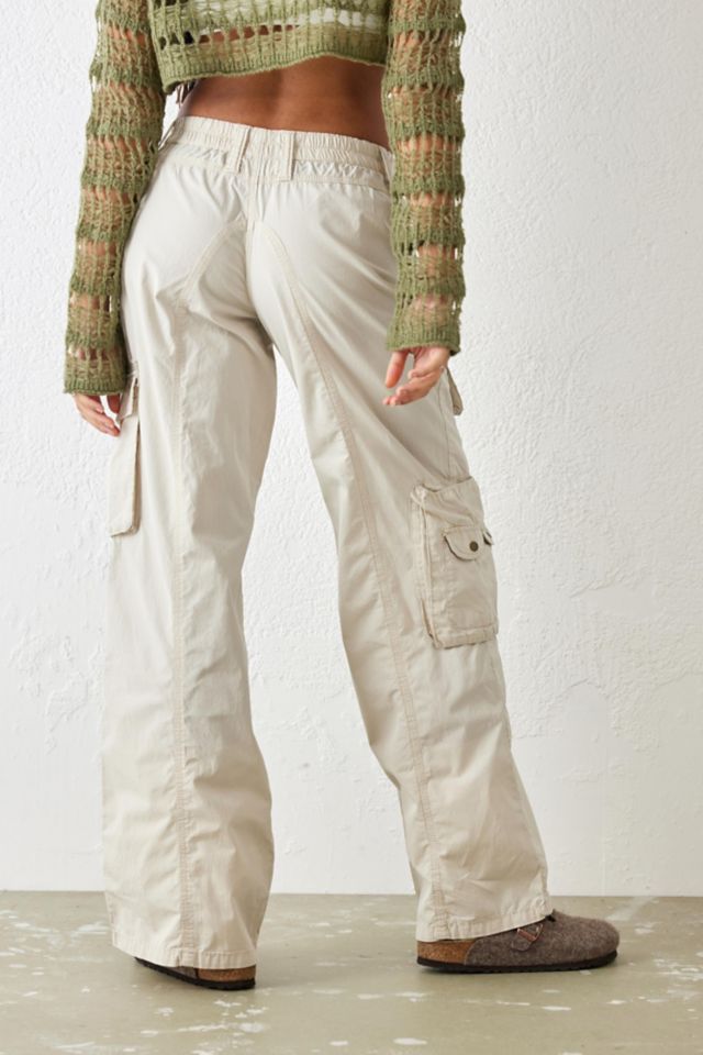 Beige Multipocket Cargo Pants