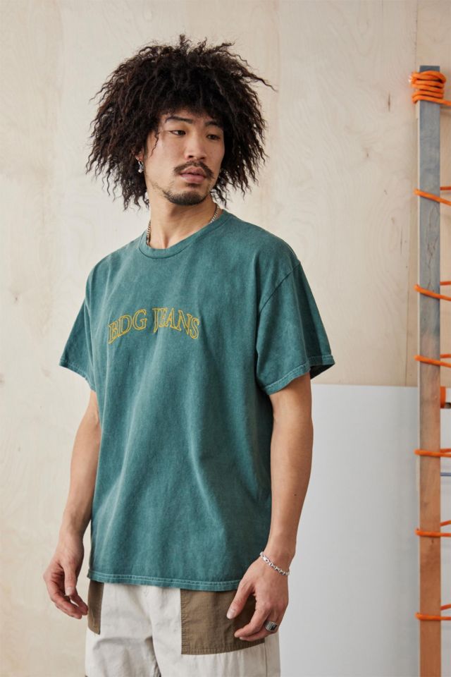 BDG Green Chain Stitch Logo Tee | Urban Outfitters