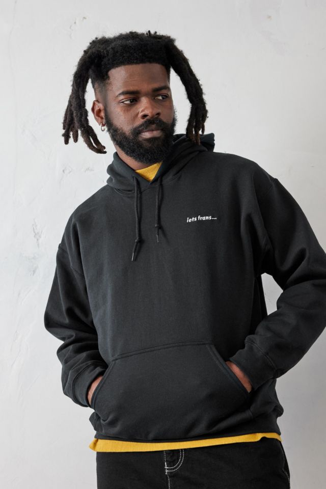 iets frans... Black Hoodie Sweatshirt | Urban Outfitters