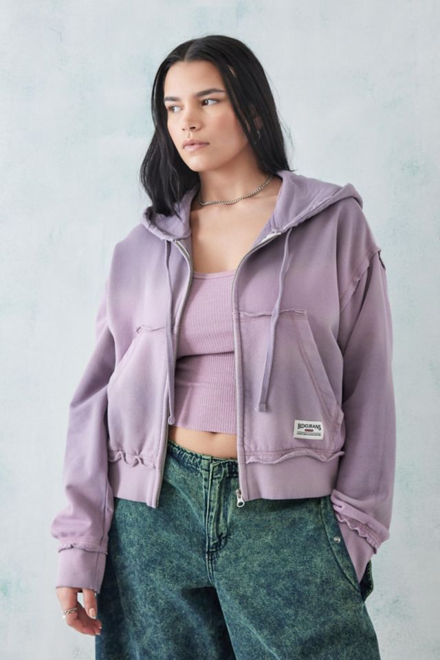 Urban outfitters pink online zip hoodie