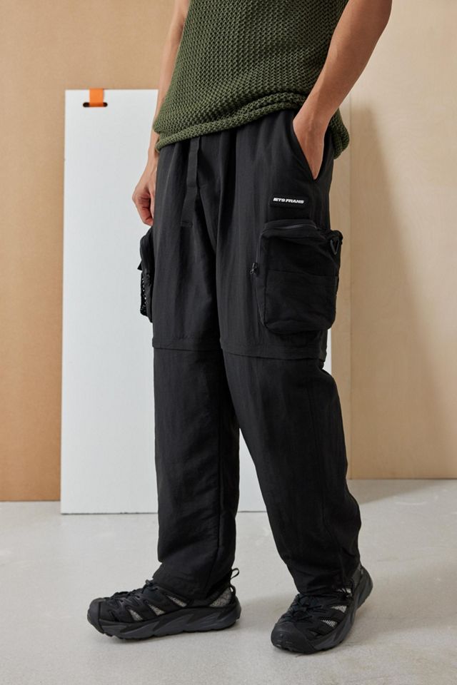 iets frans... Black Nylon Zip-Off Cargo Pant | Urban Outfitters