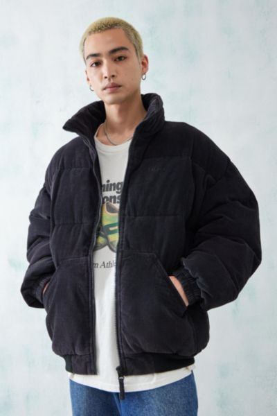 Urban outfitters blue corduroy puffer jacket sale