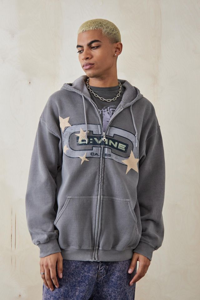 Gray Zip Up Hoodies